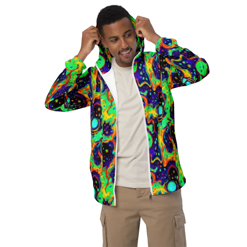 Deep Space Melt on Men's Windbreaker — Front