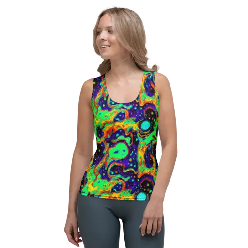 Deep Space Melt on a Women's Tank Top