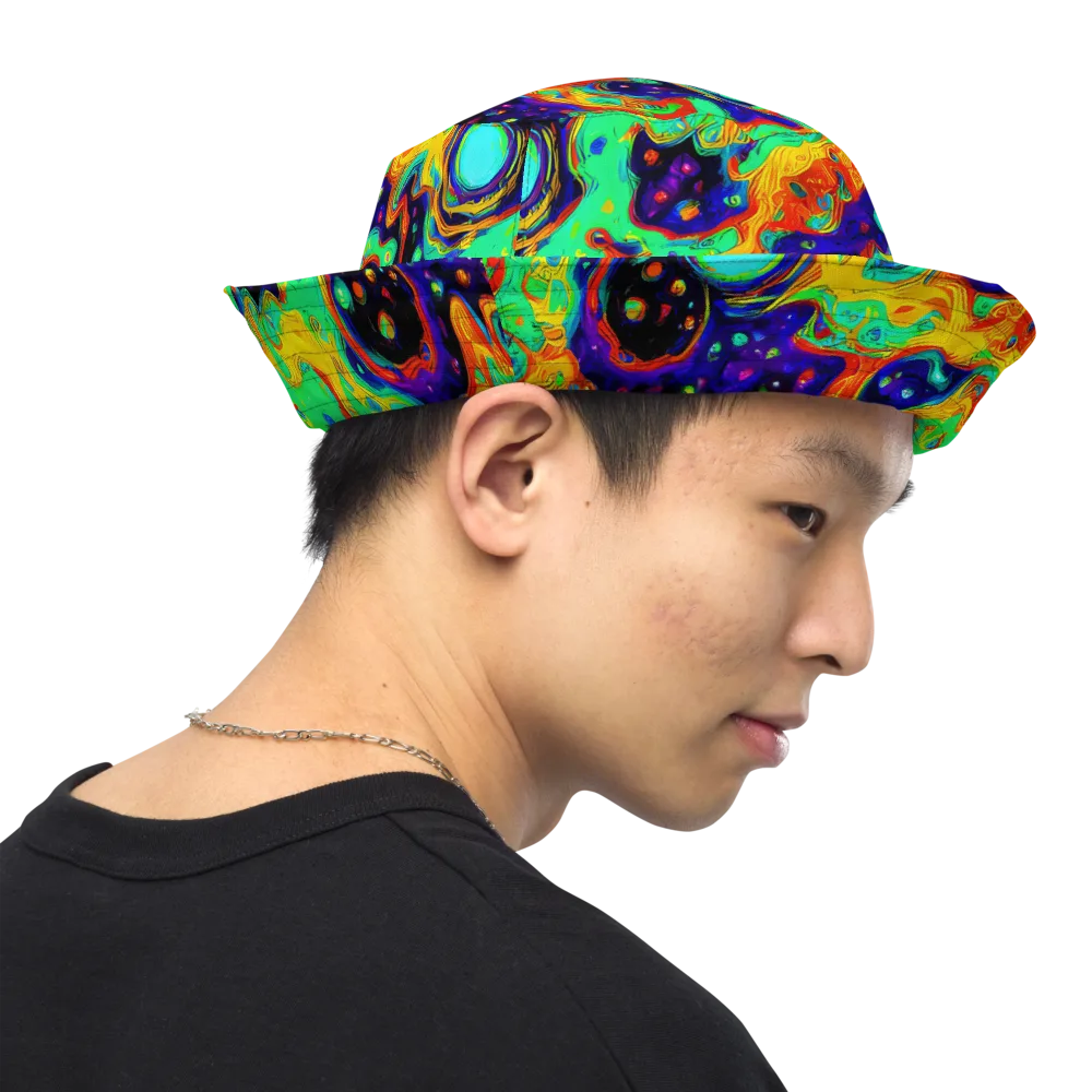 Deep Space Melt on Reversible Bucket Hat — Right Outside