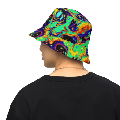 Deep Space Melt on a Reversible Bucket Hat
