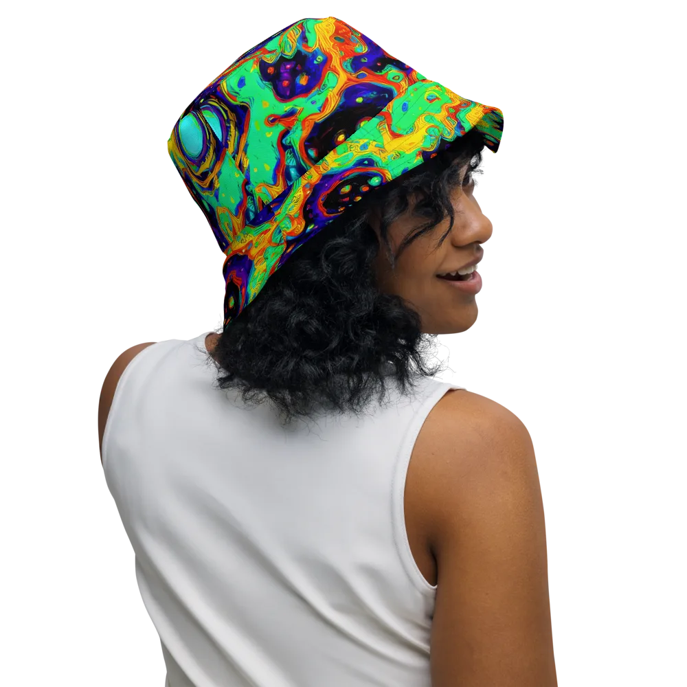 Deep Space Melt on Reversible Bucket Hat — Right Outside