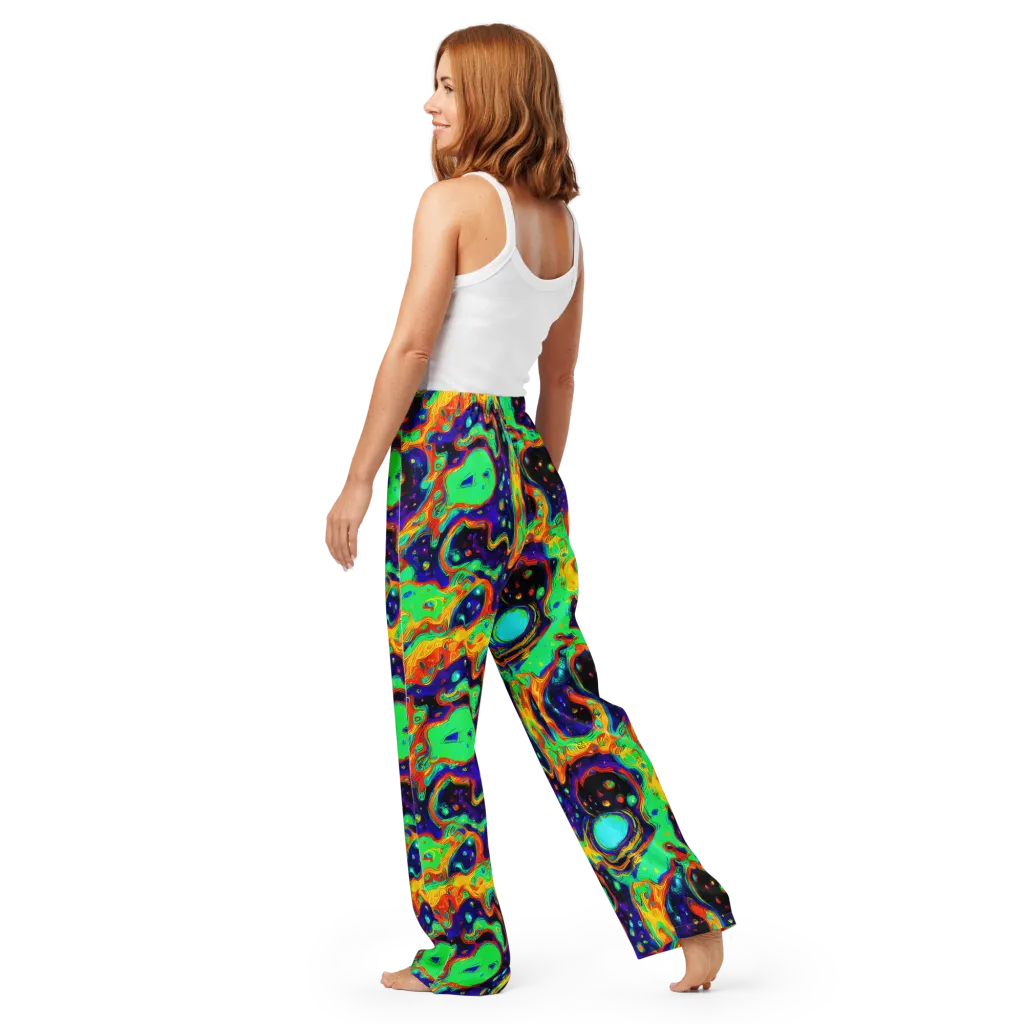 Deep Space Melt on Women's Pajama Pants — Back