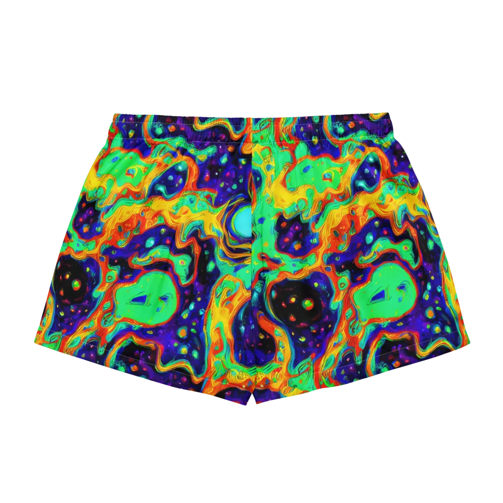 Deep Space Melt on Women's Pajama Shorts — Back