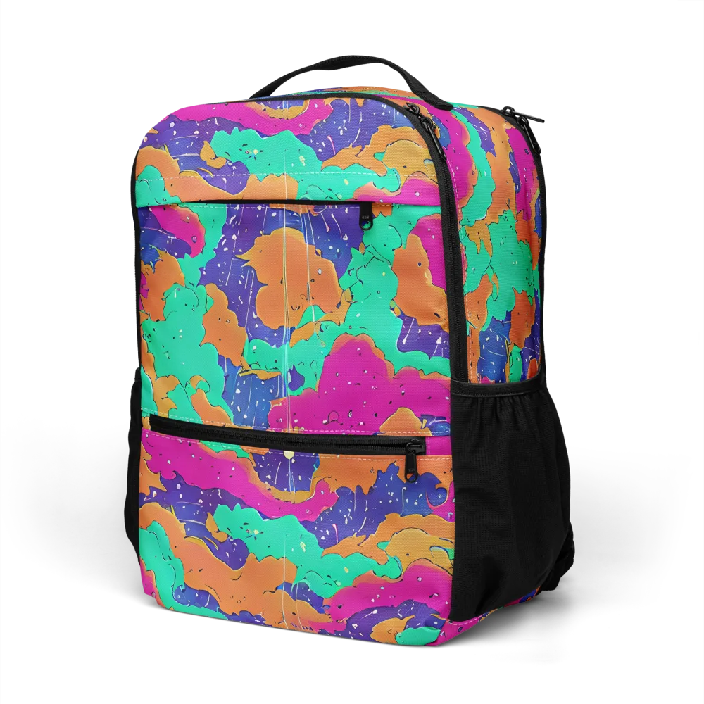 Arcade Ocean on Utility Backpack — Left Front
