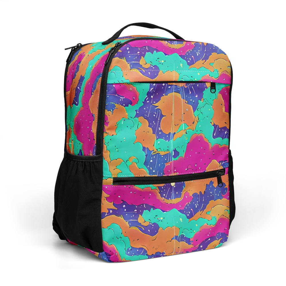 Arcade Ocean on Utility Backpack — Right Front