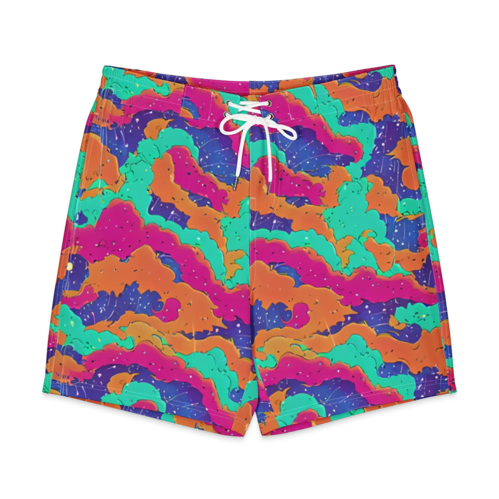 Arcade Ocean on Men's Board Shorts — Front