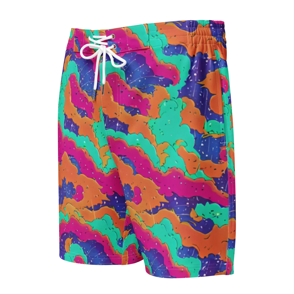 Arcade Ocean on Men's Board Shorts — Front