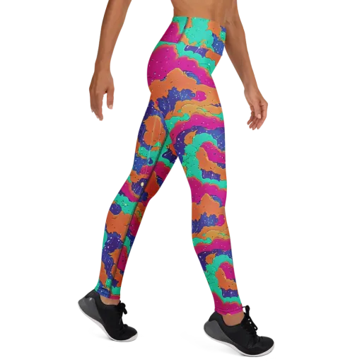 Arcade Ocean on a Yoga Leggings
