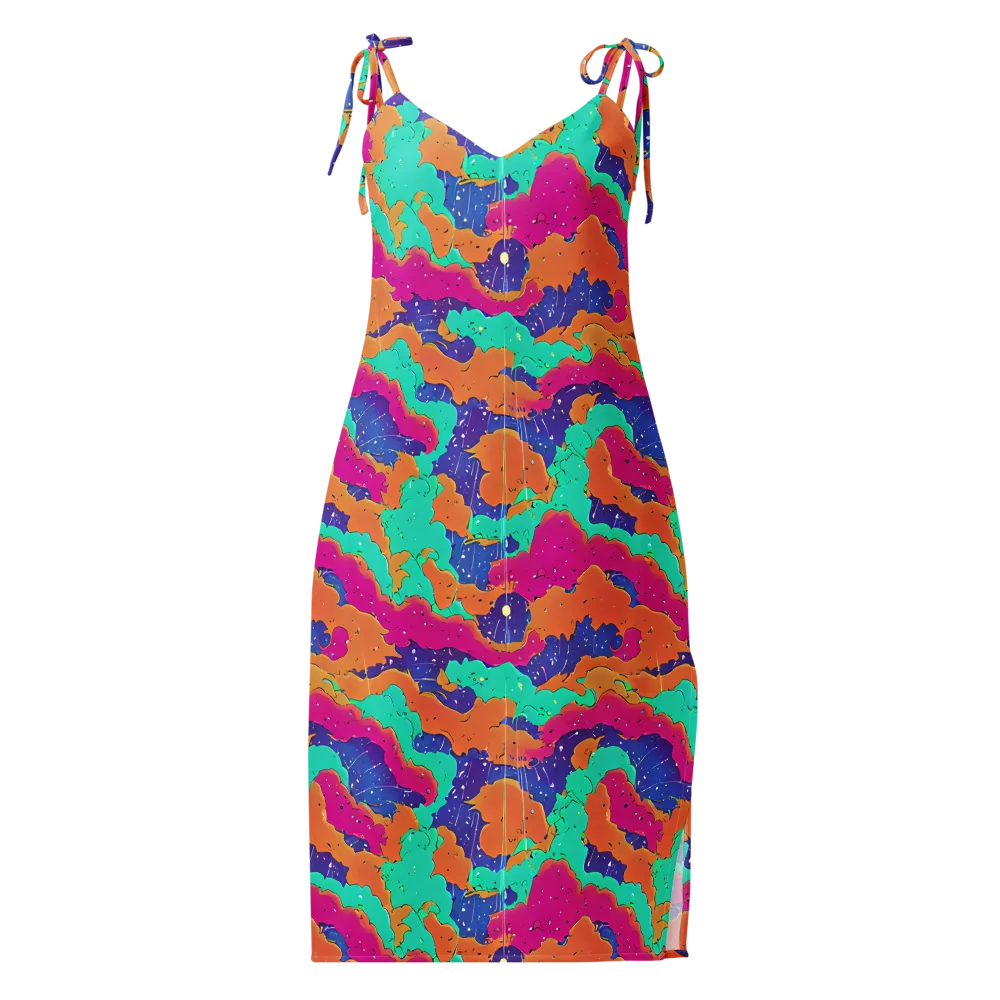 Arcade Ocean on Slip Dress — Front