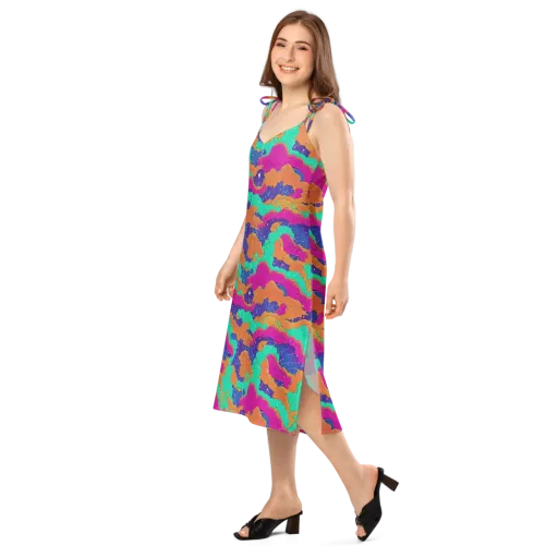 Arcade Ocean on a Slip Dress