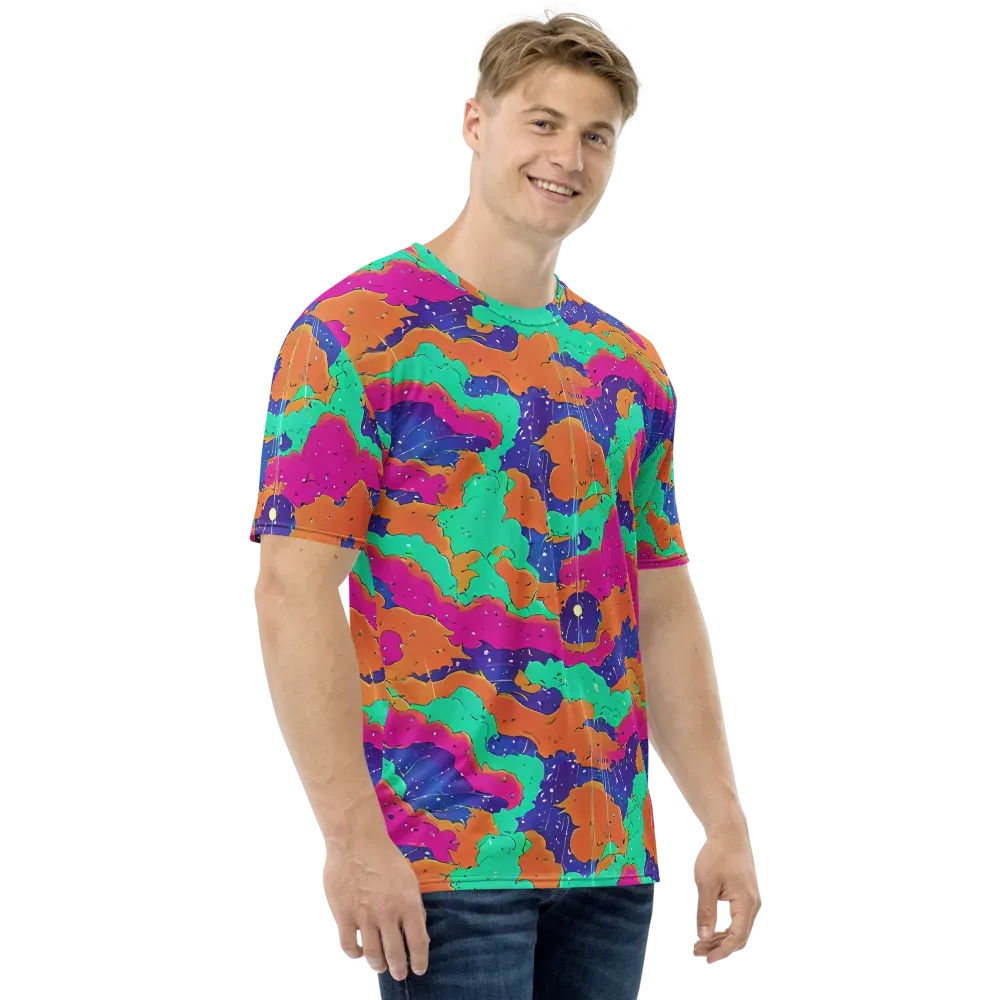 Arcade Ocean on Men's Crew Neck T-Shirt — Right