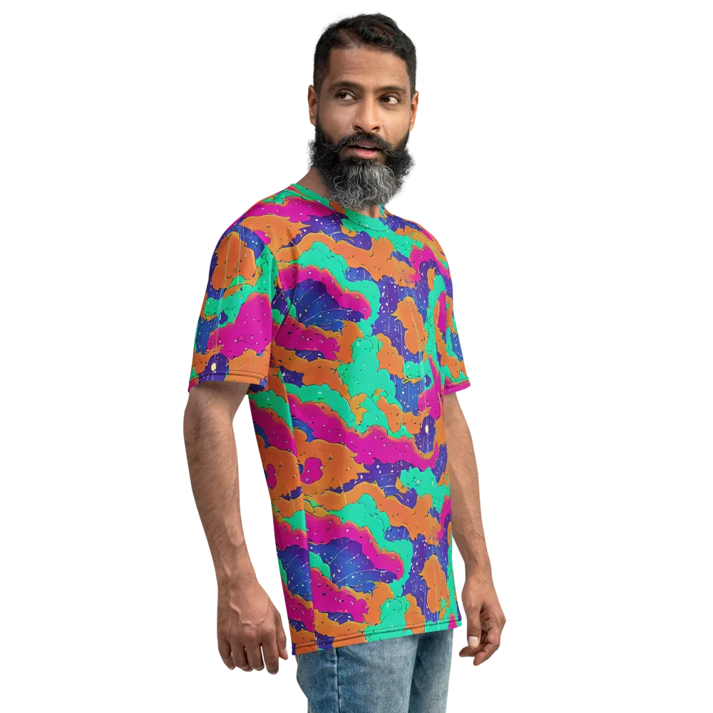 Arcade Ocean on Men's Crew Neck T-Shirt — Right