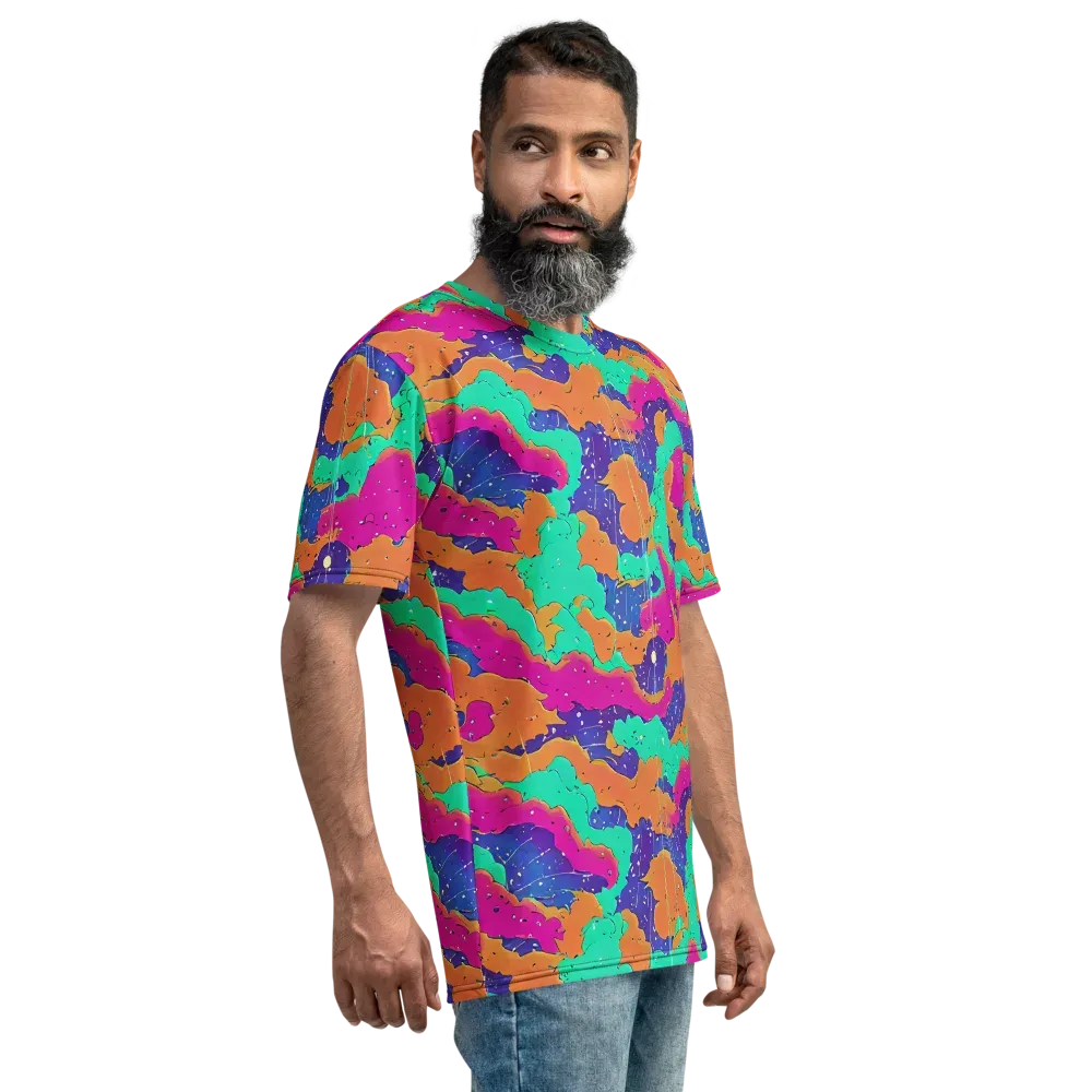 Arcade Ocean on Men's Crew Neck T-Shirt — Right