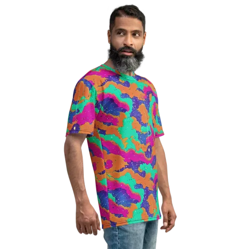 Arcade Ocean on a Men's Crew Neck T-Shirt