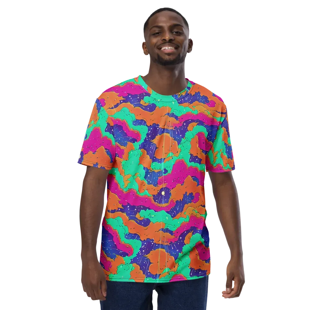 Arcade Ocean on Men's Crew Neck T-Shirt — Front