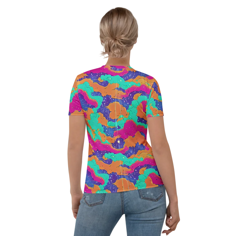 Arcade Ocean on Women's Crew Neck T-Shirt — Back