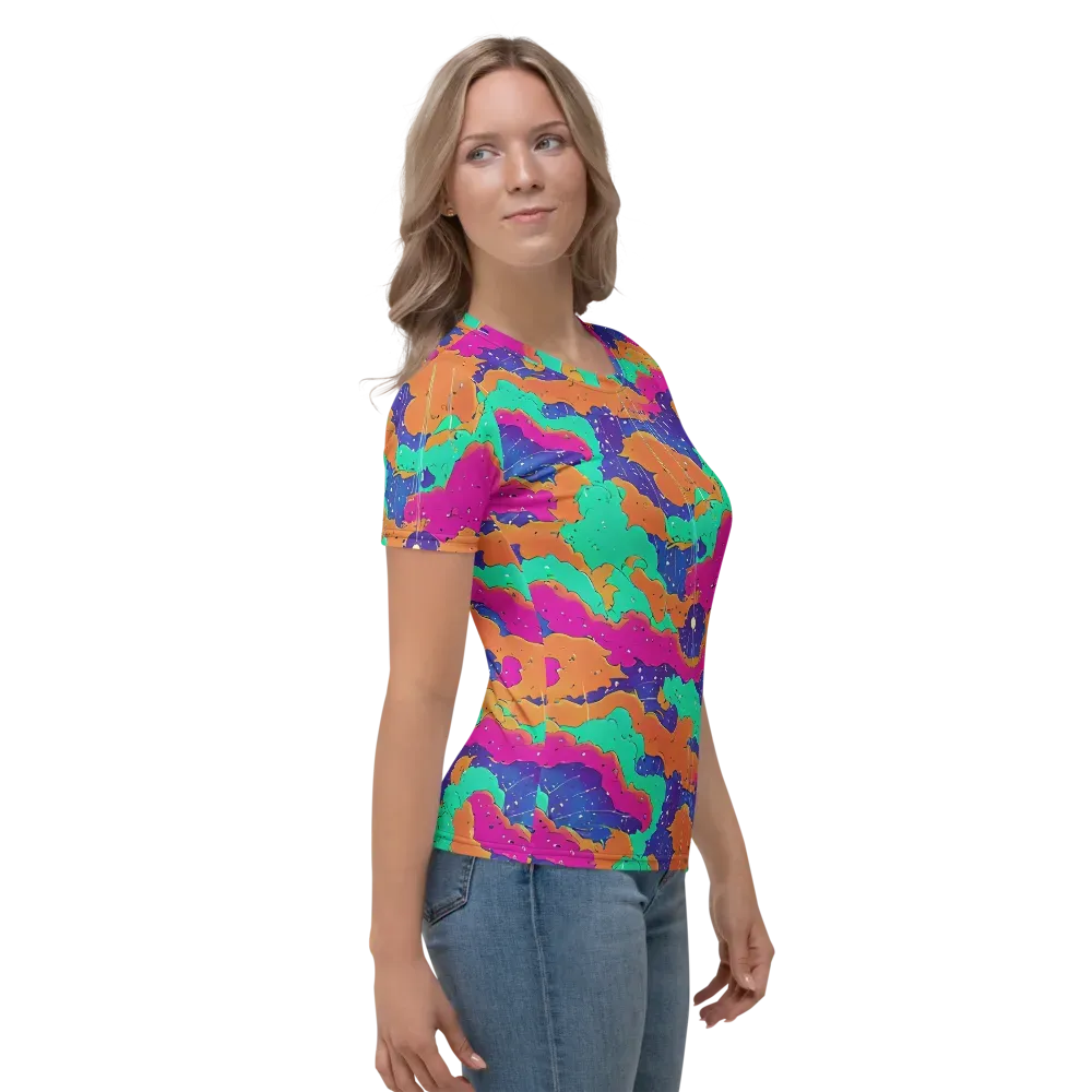 Arcade Ocean on Women's Crew Neck T-Shirt — Right