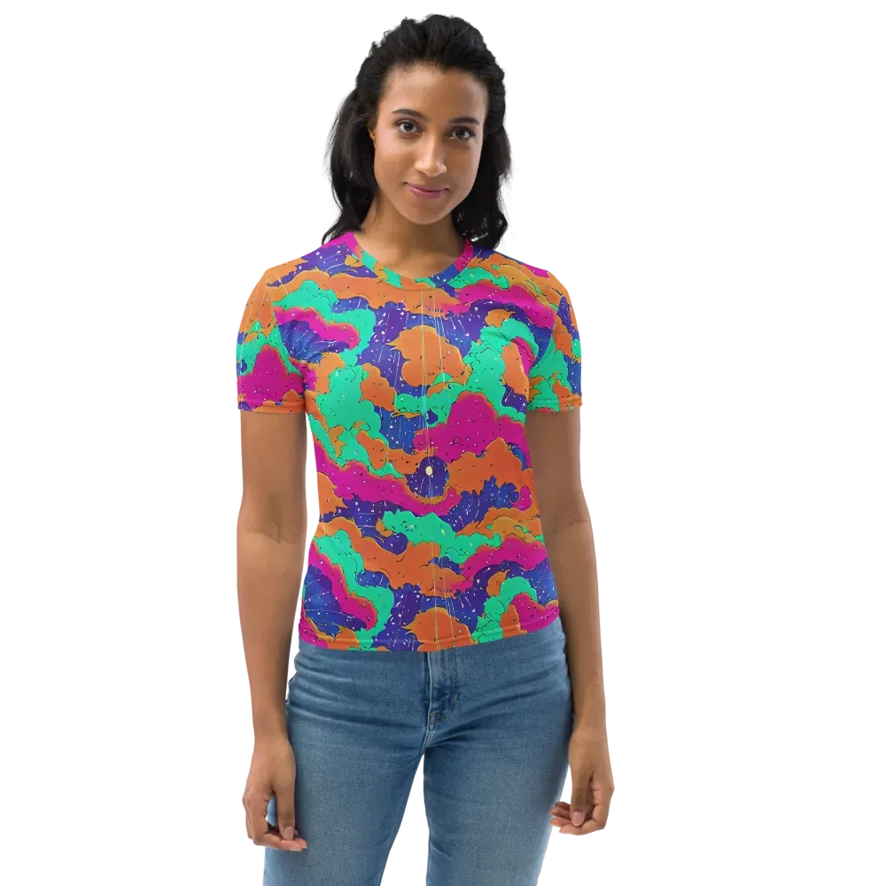 Arcade Ocean on Women's Crew Neck T-Shirt — Front