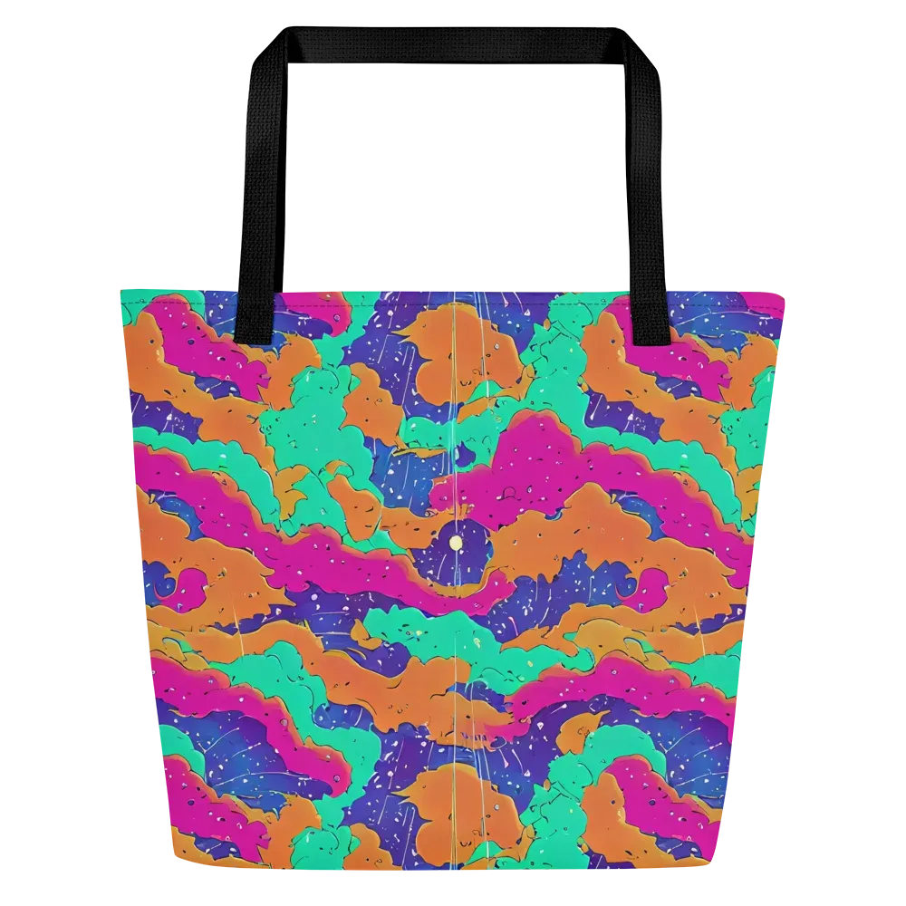 Arcade Ocean on Large Tote Bag W/ Pocket — Front