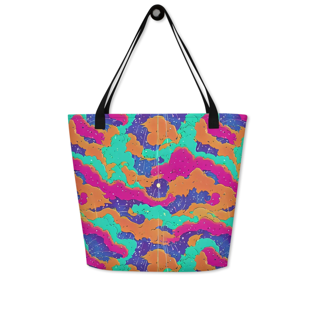 Arcade Ocean on Large Tote Bag W/ Pocket — Front