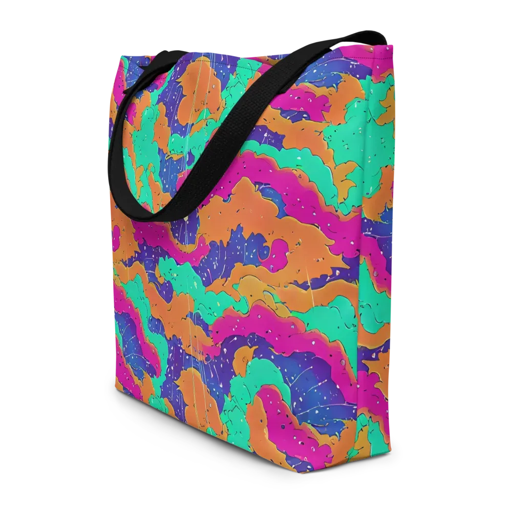 Arcade Ocean on Large Tote Bag W/ Pocket — Front