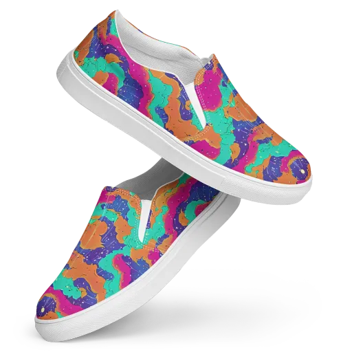 Arcade Ocean on a Women's Slip-On Canvas Shoes