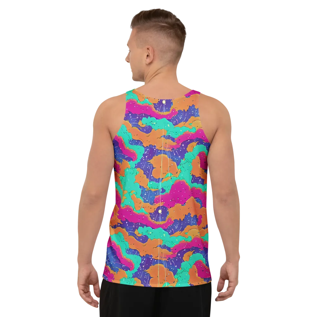 Arcade Ocean on Men's Tank Top — Back