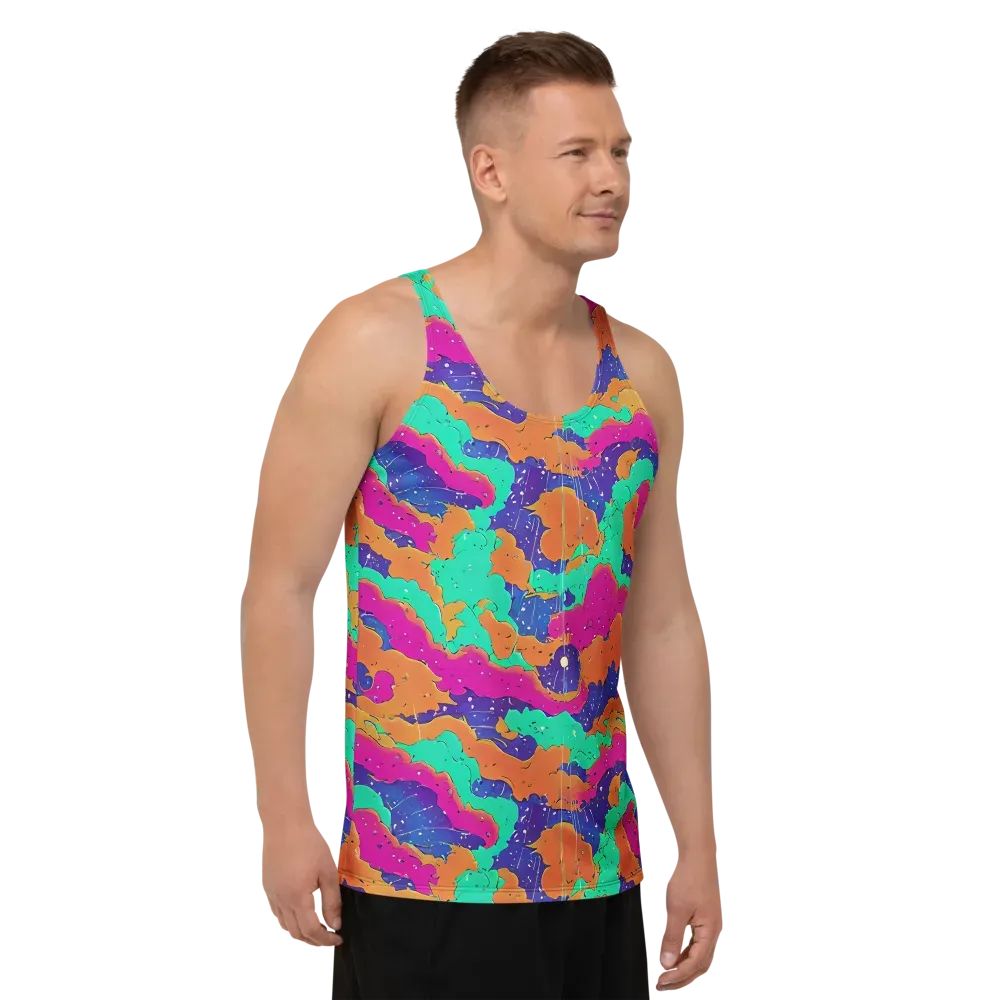 Arcade Ocean on Men's Tank Top — Right Front