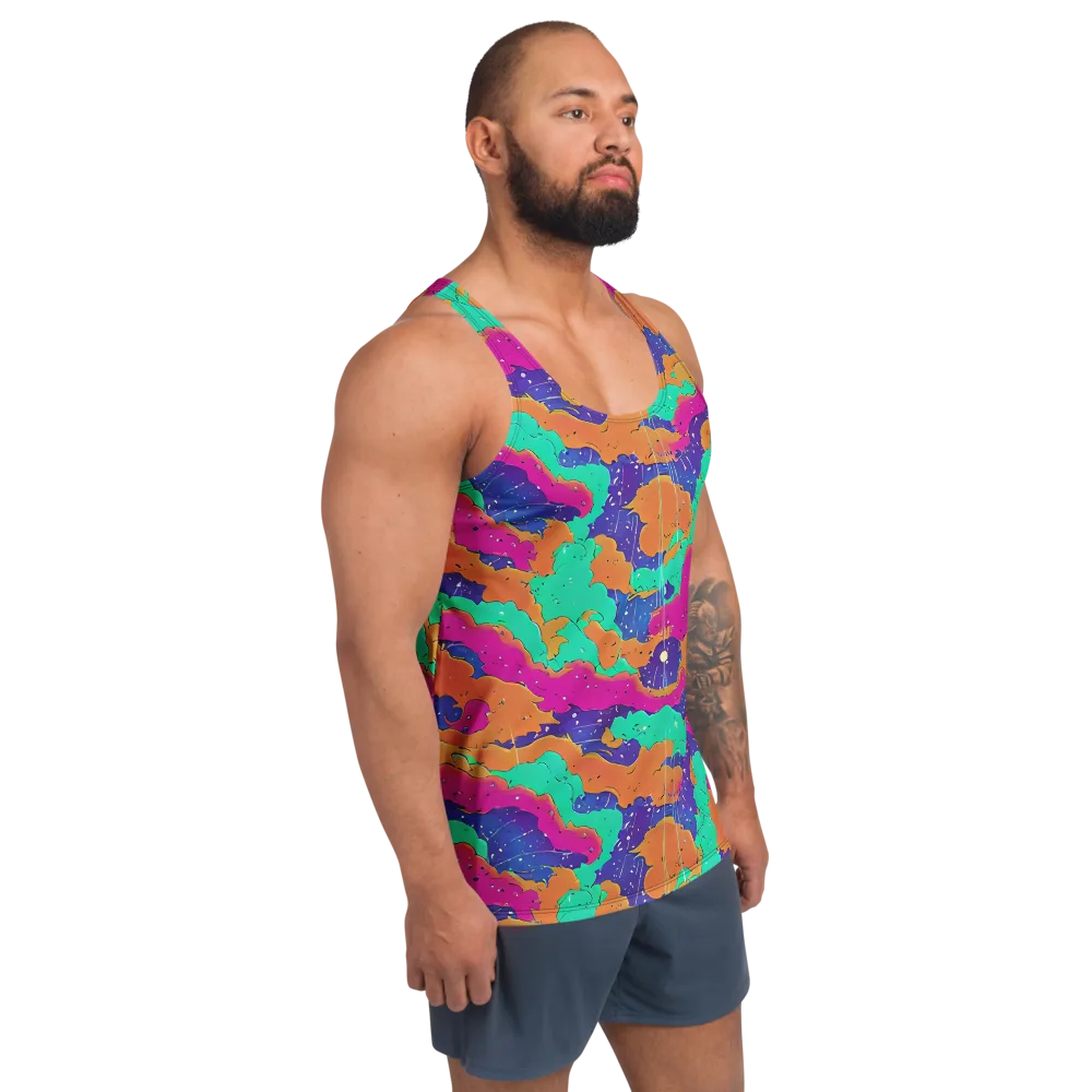 Arcade Ocean on Men's Tank Top — Right Front