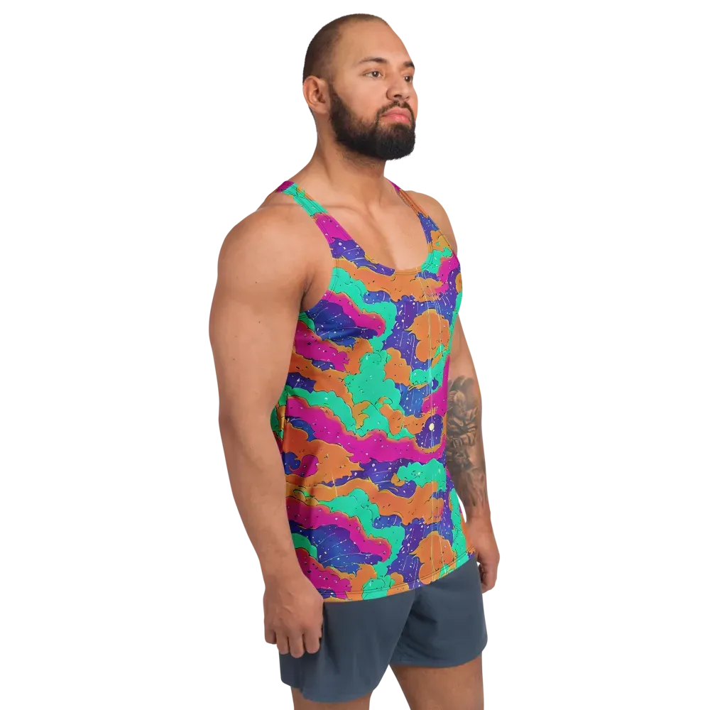 Arcade Ocean on Men's Tank Top — Right Front