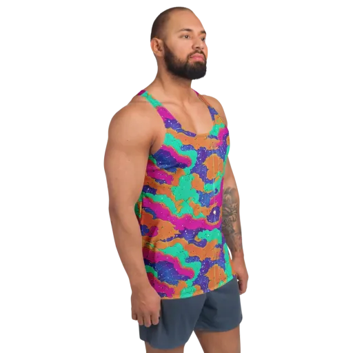 Arcade Ocean on a Men's Tank Top