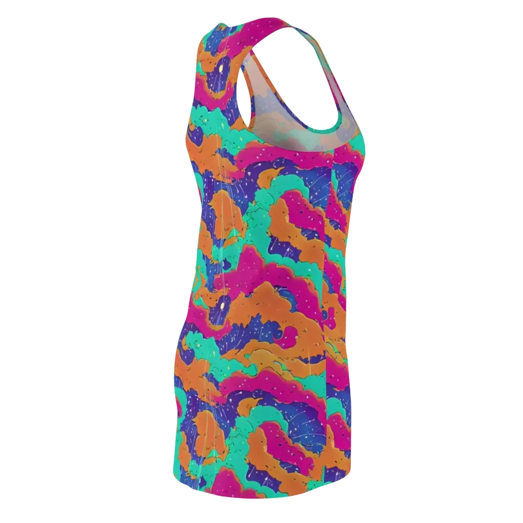 Arcade Ocean on Racerback Dress — Back Side