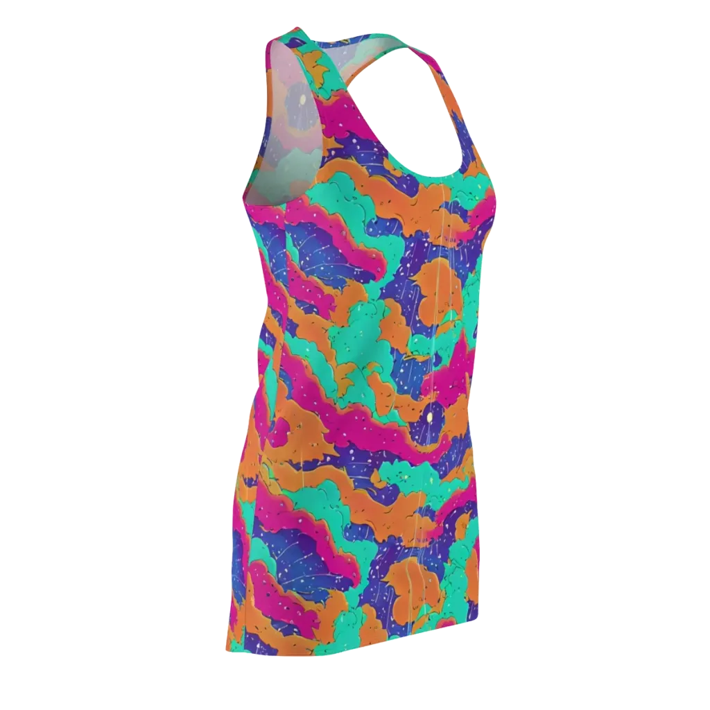 Arcade Ocean on Racerback Dress — Front Side