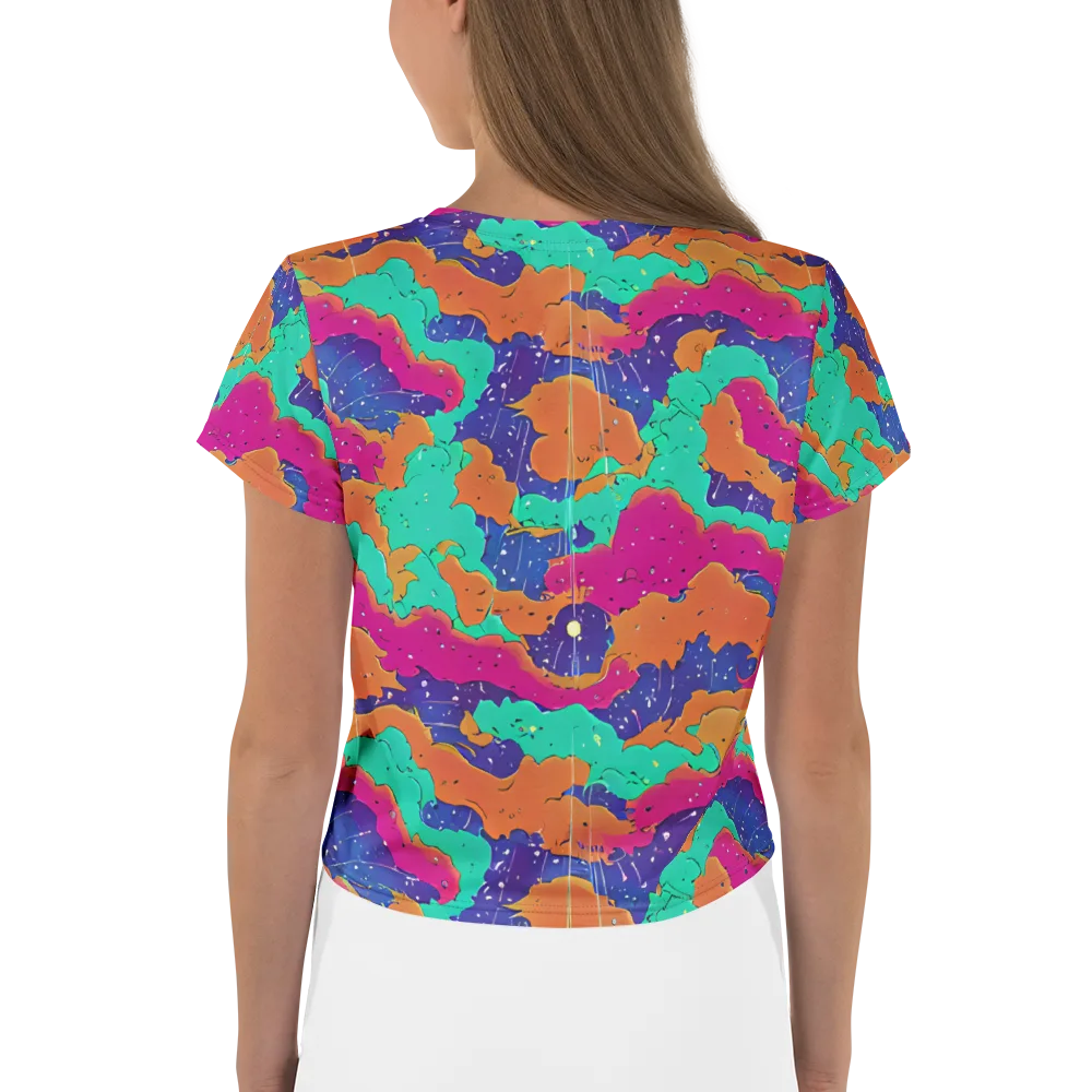 Arcade Ocean on Crop Tee — Back