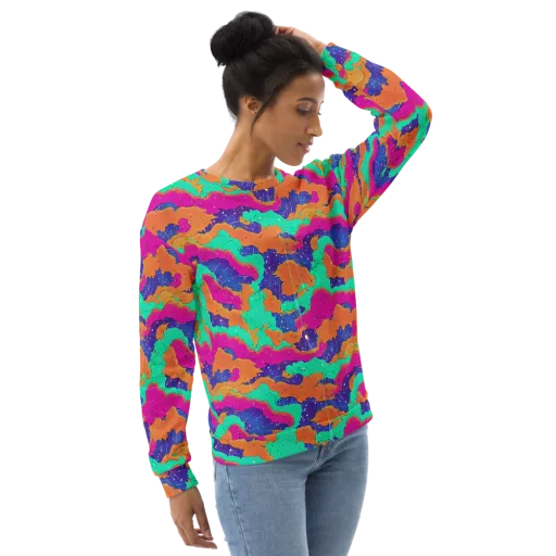 Arcade Ocean on a Sweatshirt
