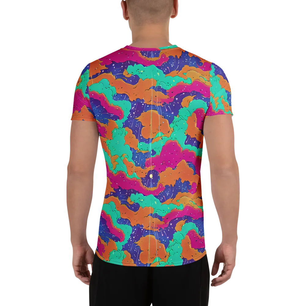 Arcade Ocean on Men's Athletic T-Shirt — Back