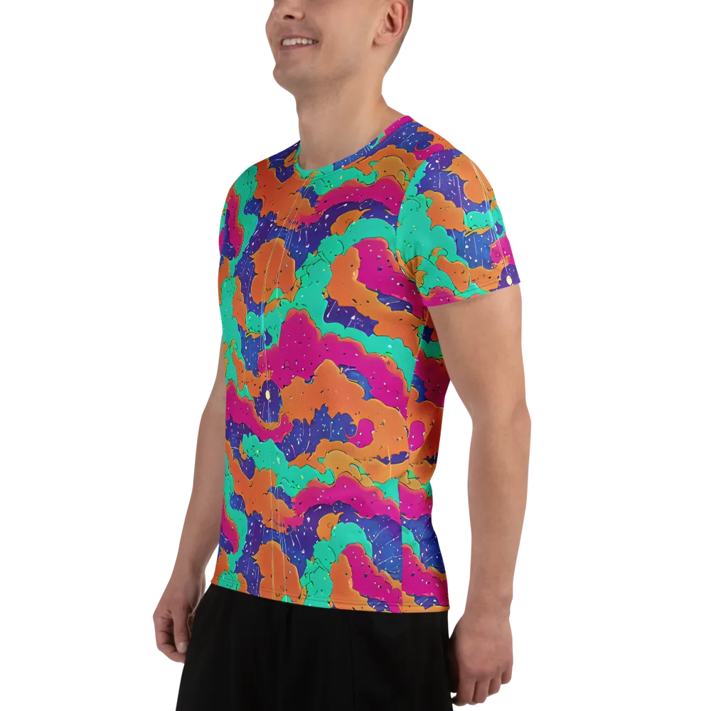 Arcade Ocean on Men's Athletic T-Shirt — Left