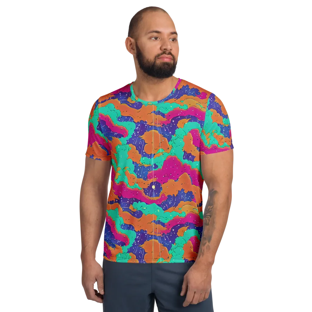 Arcade Ocean on Men's Athletic T-Shirt — Front