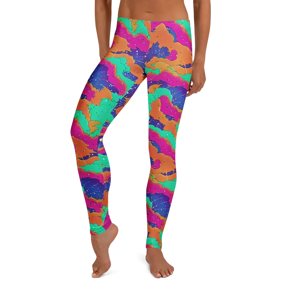 Arcade Ocean on Leggings — Front