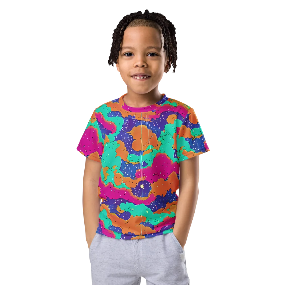 Arcade Ocean on Kids Crew Neck T-Shirt — Front