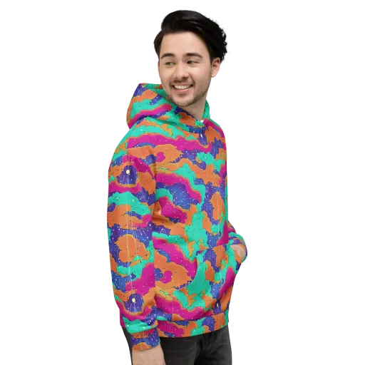 Arcade Ocean on a Hoodie