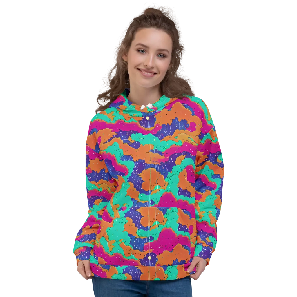 Arcade Ocean on Hoodie — Front