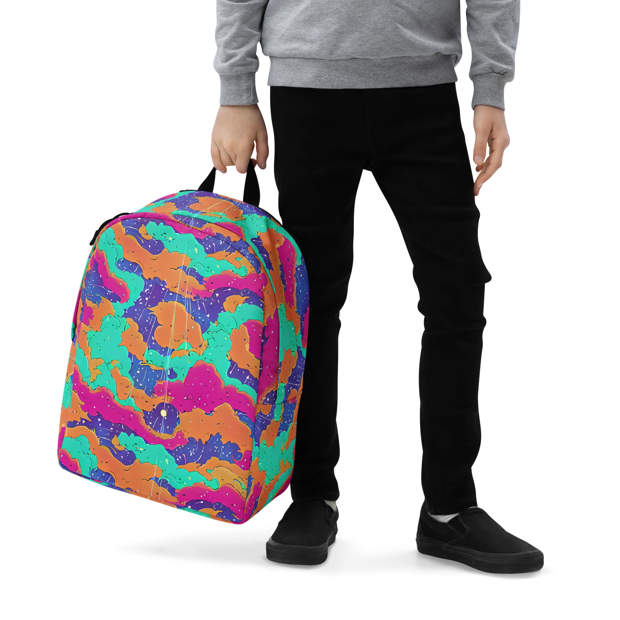Arcade Ocean on Minimalist Backpack — Zoomed-in