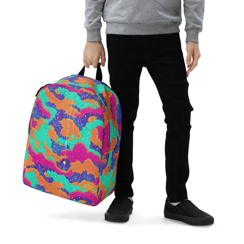 Arcade Ocean on Minimalist Backpack — Zoomed-in