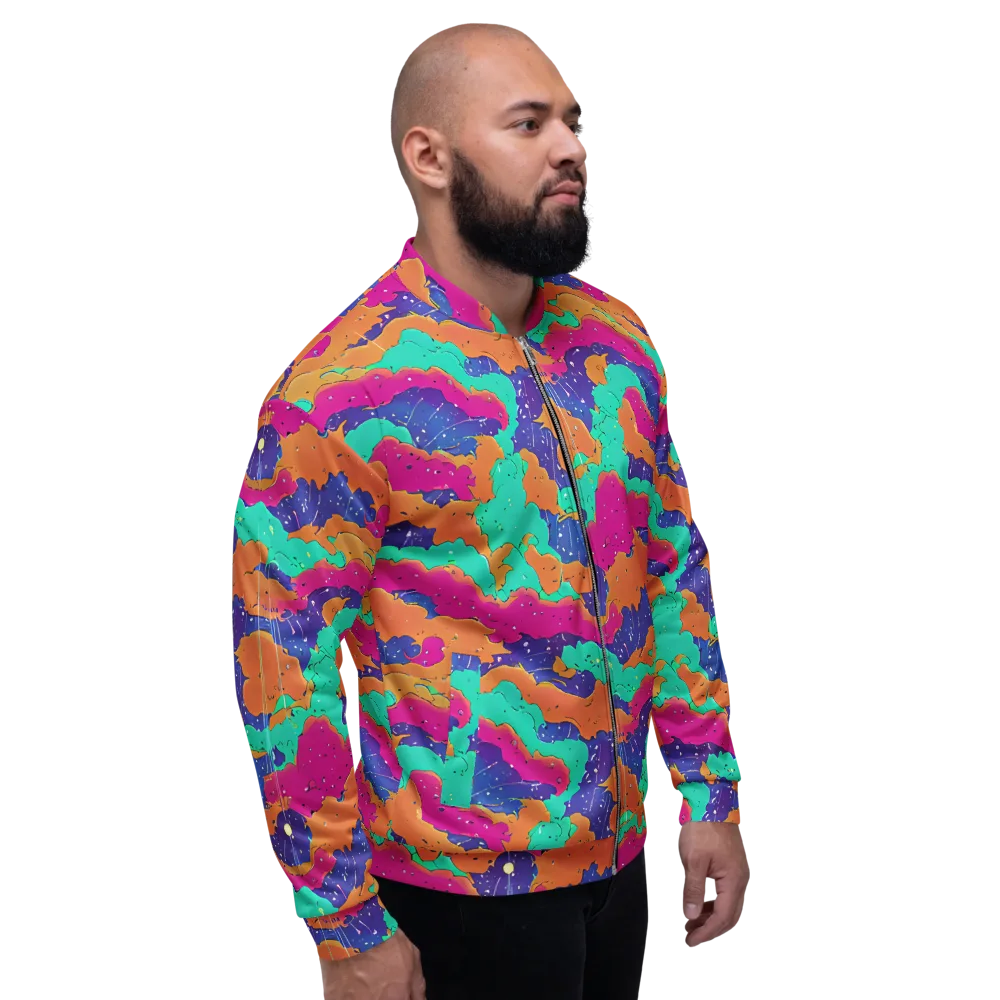 Arcade Ocean on Bomber Jacket — Right