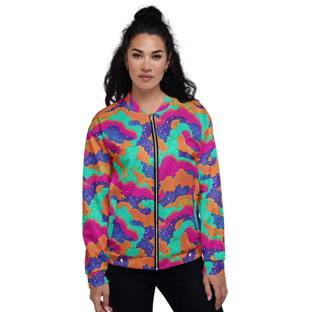 Arcade Ocean on Bomber Jacket — Front