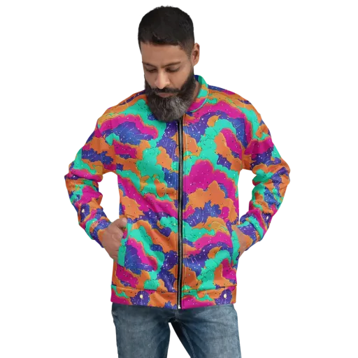 Arcade Ocean on a Bomber Jacket