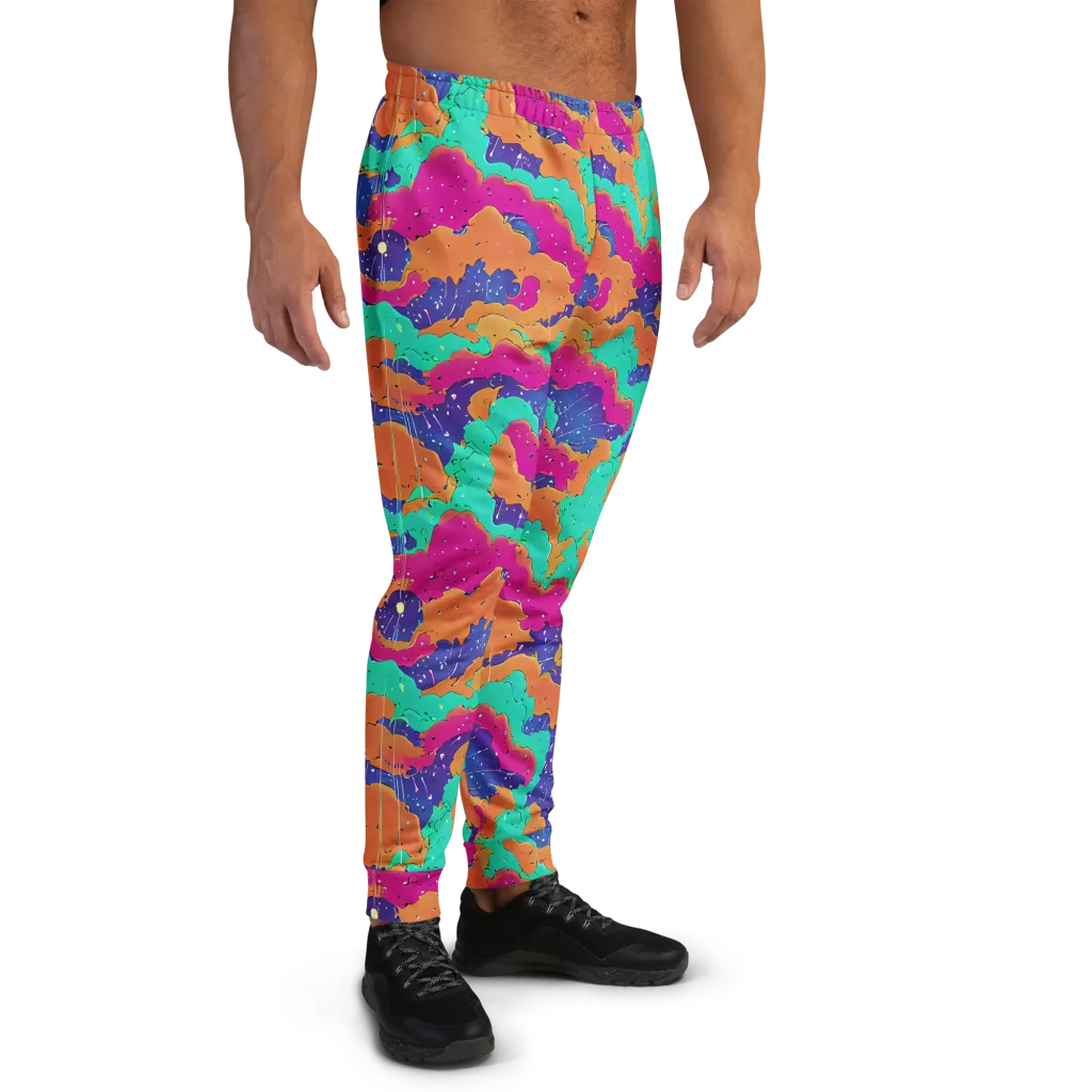 Arcade Ocean on Men's Joggers — Right