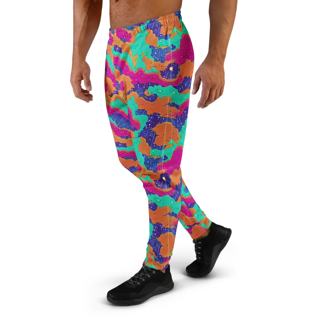 Arcade Ocean on Men's Joggers — Left