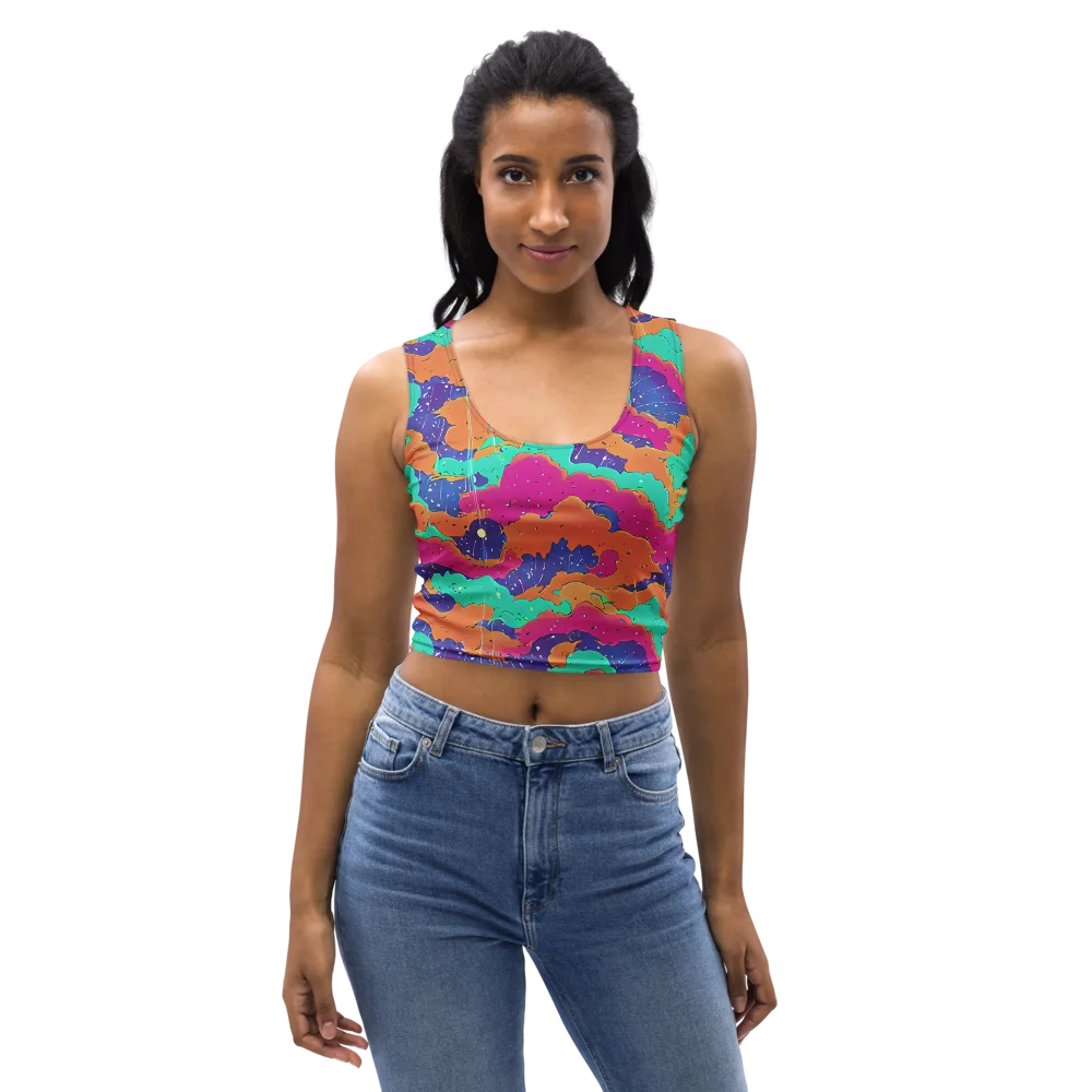 Arcade Ocean on Crop Top — Front
